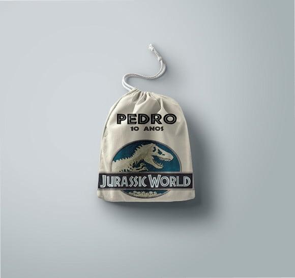 Saquinho Surpresa Personalizado Jurassic Word