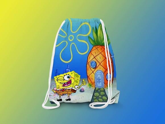 Mochilinha Personalizada Bob Esponja