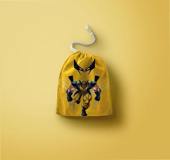 Saquinho Surpresa Personalizado 15x20cm Wolverine