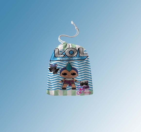 Saquinho Surpresa Personalizado 15x20cm Lol Punk Boy
