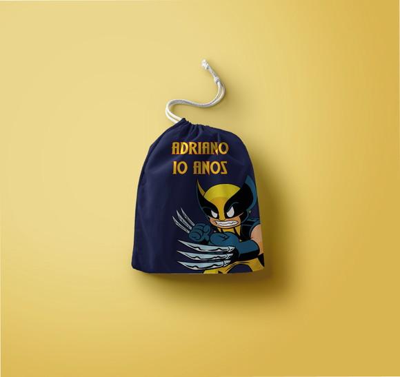 Saquinho Surpresa Personalizado Wolverine