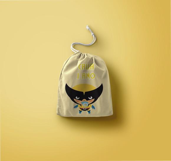 Saquinho Surpresa Personalizado Wolverine Cute