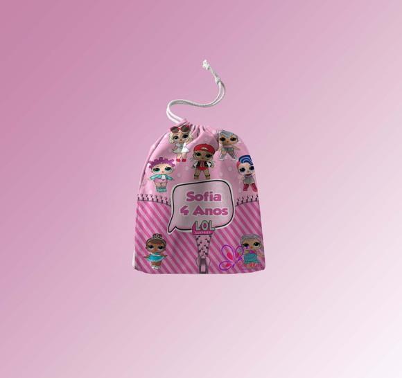 Saquinho Surpresa Personalizado 15x20cm Lol