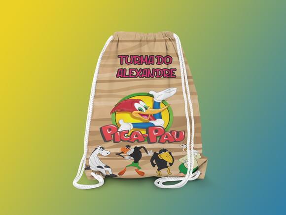 Mochilinha Personalizada Pica Pau