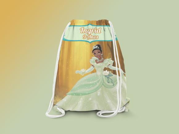 Mochilinha Personalizada Tiana