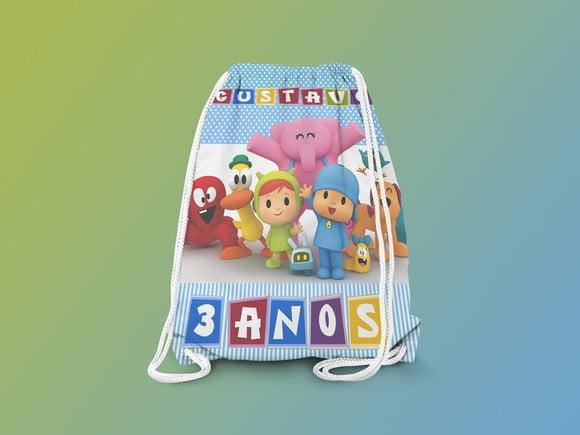 Mochilinha Personalizada Pocoyo