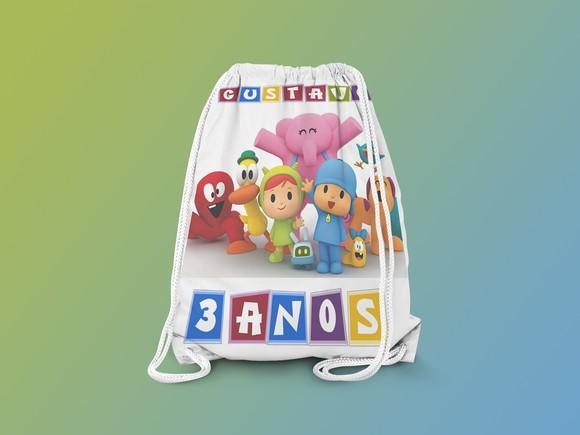 Mochilinha Personalizada Pocoyo