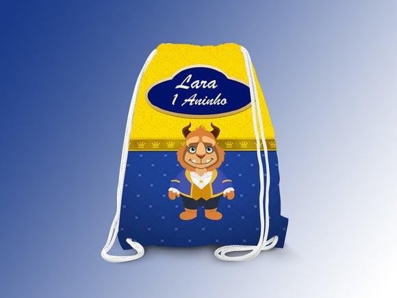 Mochilinha Personalizada A Bela e a Fera