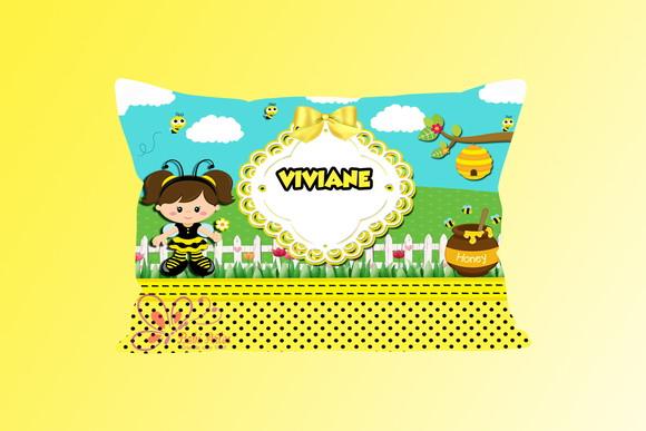 Almofadinha Personalizada 20x30 Abelhinha