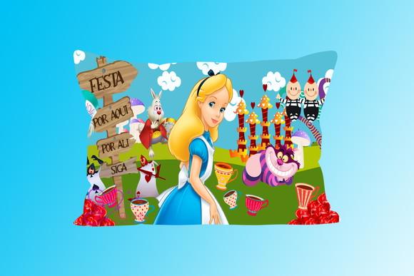 Almofadinha Personalizada 20x30 Alice no País da Maravilhas