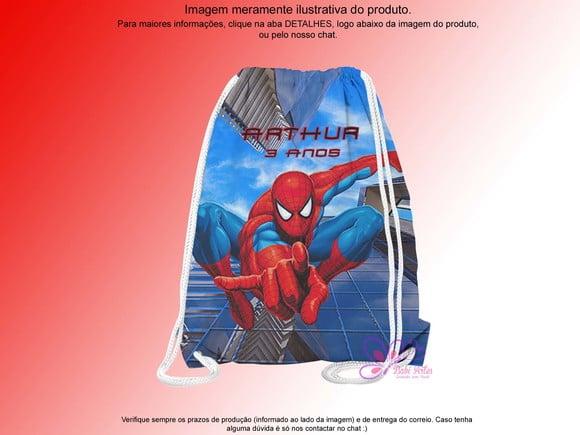 Mochilinha Personalizada Homem Aranha