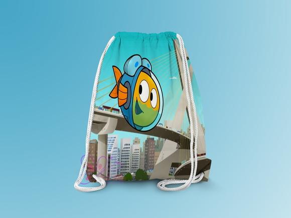 Mochilinha Personalizada Peixonautas