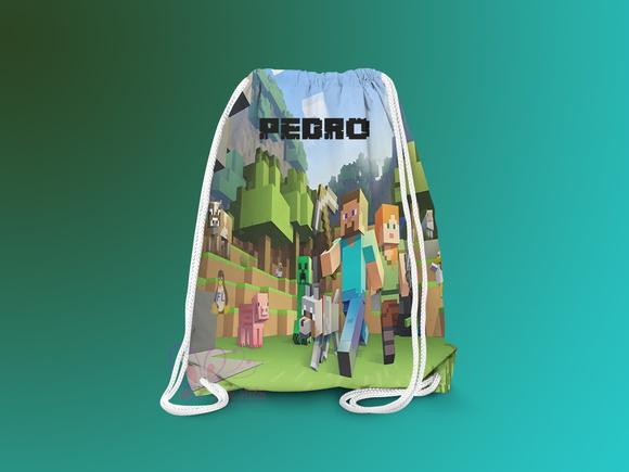 Mochilinha Personalizada Minecraft