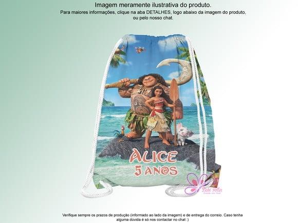 Mochilinha Personalizada Moana