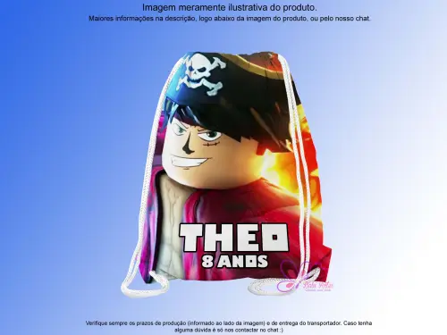 Mochilinha Saco Personalizada Games