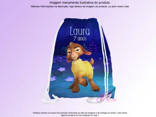 Mochilinha Saco Personalizada Wish