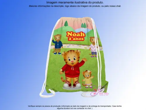 Mochilinha Personalizada Daniel Tigre