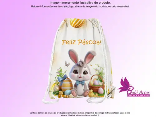 Mochilinha Personalizada Páscoa