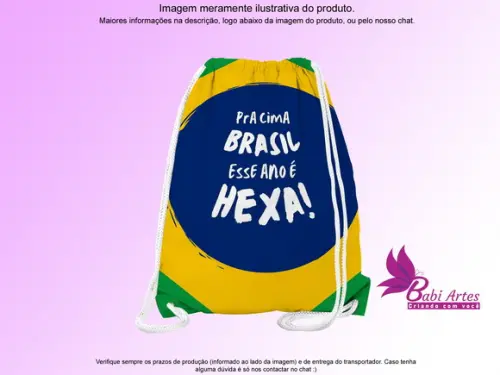 Mochilinha Personalizada Futebol