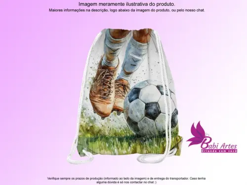 Mochilinha Personalizada Futebol