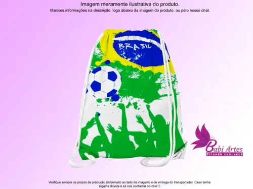 Mochilinha Personalizada Futebol
