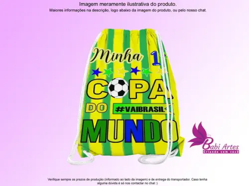 Mochilinha Personalizada Futebol
