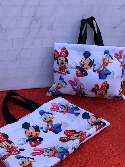 Sacolinhas Ecobag Personalizadas Turma do Mickey