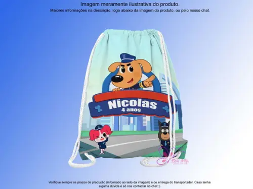 Mochilinha Personalizada Detetive Labrador