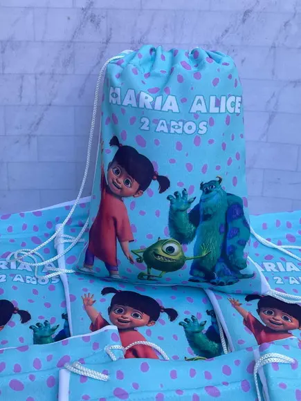 Mochilinha Personalizada Monstros Sa