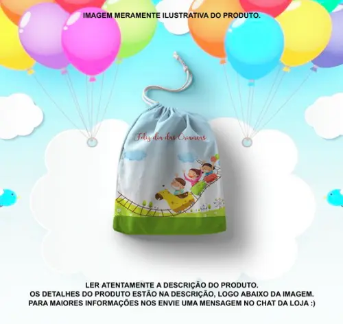 Saquinho Surpresa Personalizado Dia das Crianças