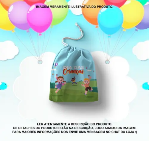 Saquinho Surpresa Personalizado Dia das Crianças