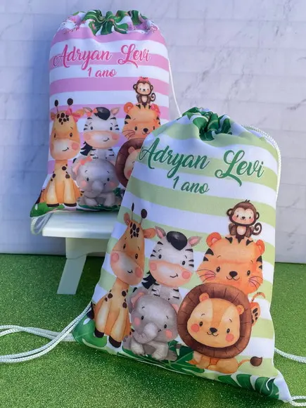 Mochilinha Personalizada Safari