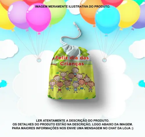 Saquinho Surpresa Personalizado Dia das Crianças