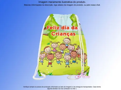 Mochilinha Personalizada Dia das Crianças