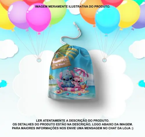 Saquinho Surpresa Personalizado Stitch