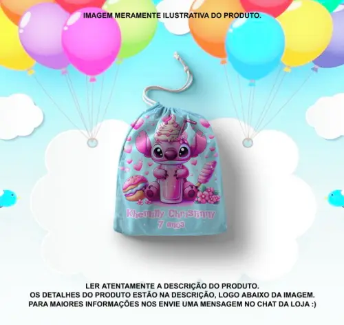 Saquinho Surpresa Personalizado Stitch