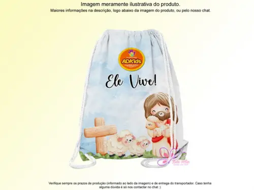 Mochilinha Personalizada Páscoa