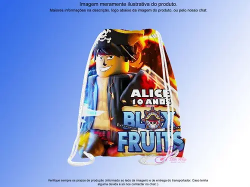 Mochilinha Personalizada Bloc Fruits