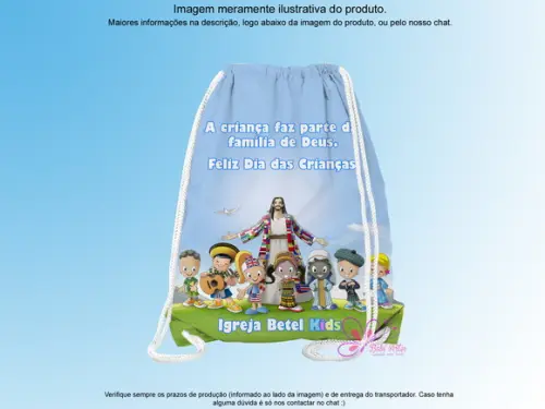 Mochilinha Personalizada Dia das Crianças
