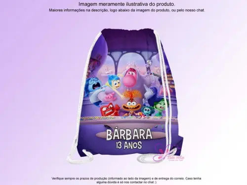 Mochilinha Personalizada Divertidamente