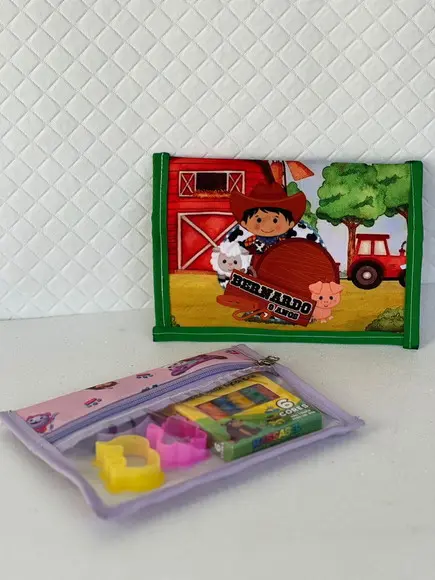 Necessaire Personal. Fazendinha + Kit Massinha e Modeladores
