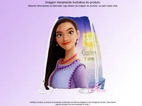 Mochilinha Personalizada Wish