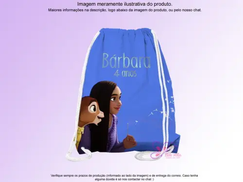 Mochilinha Personalizada Wish