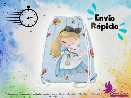 Mochilinha Alice no Pais das Maravilhas ( Envio + Rápido )