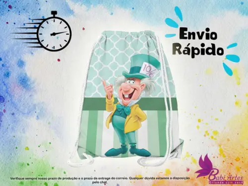Mochilinha Alice no Pais das Maravilhas ( Envio + Rápido )