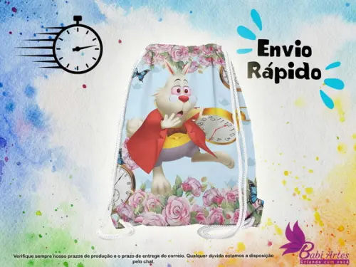 Mochilinha Alice no Pais das Maravilhas ( Envio + Rápido )
