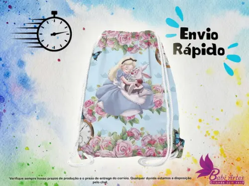 Mochilinha Alice no Pais das Maravilhas ( Envio + Rápido )