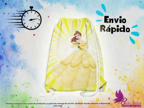 Mochilinha a Bela e a Fera ( Envio + Rápido )