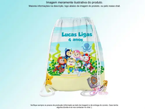 Mochilinha Personalizada Patrulha Canina