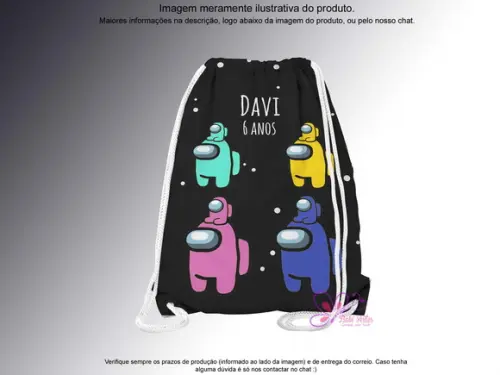 Mochilinha Personalizada Among Us